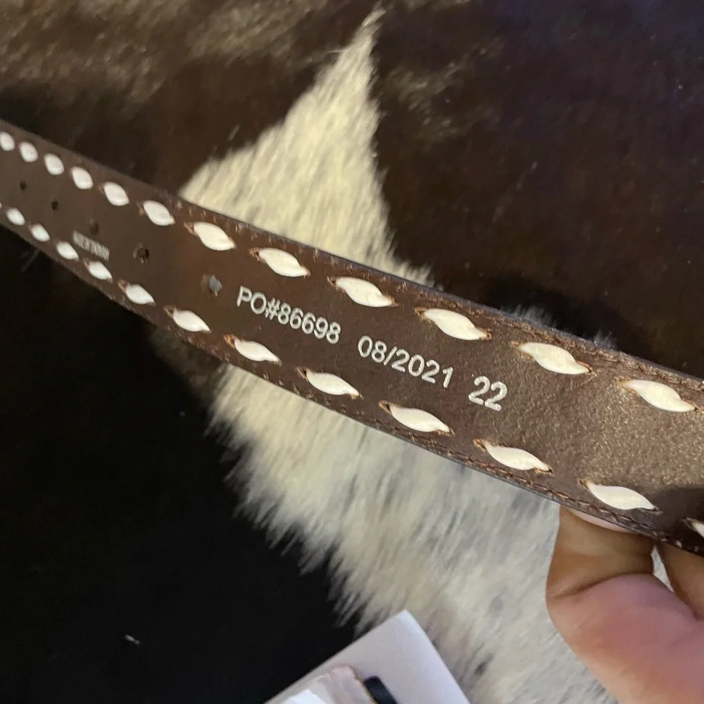 Angel‎ Ranch kids western Cowgirl Rodeo Belt NWTS Sunflowers leather 22 24 26
